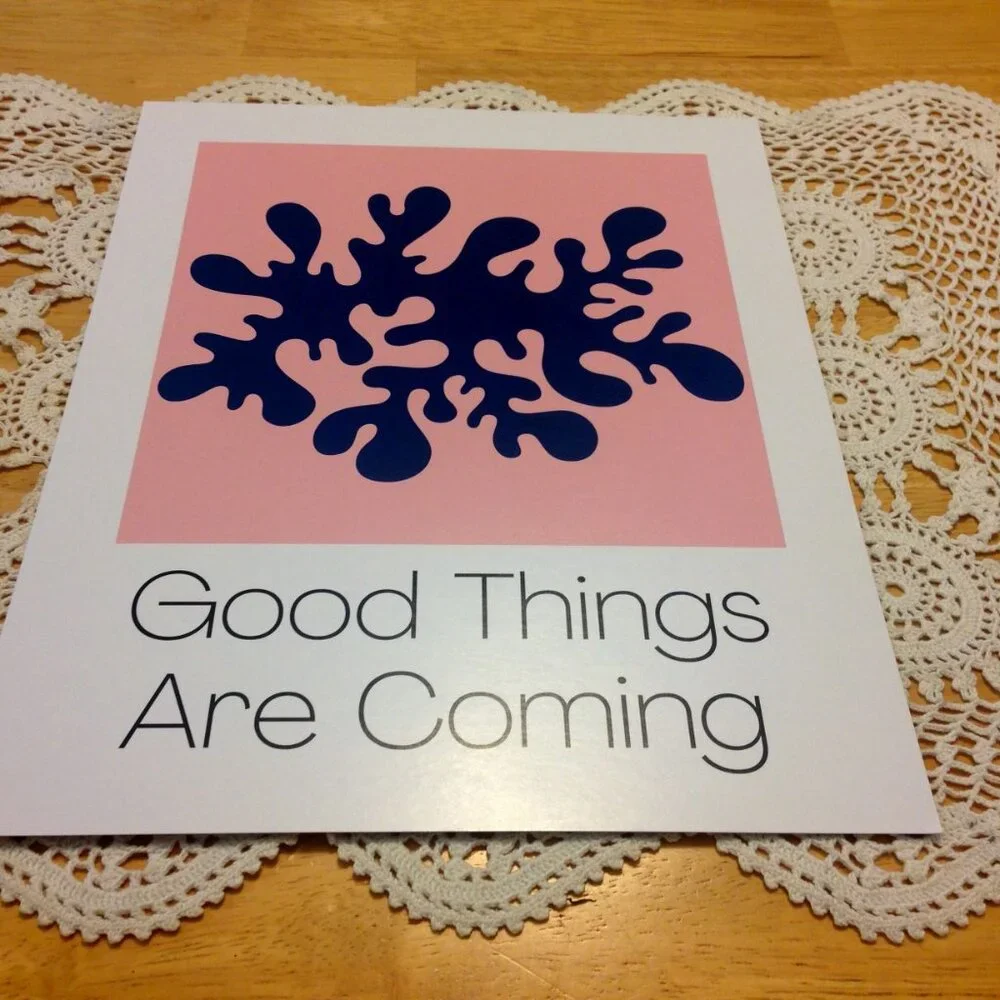 Inspiring, positive vibe art prints  set